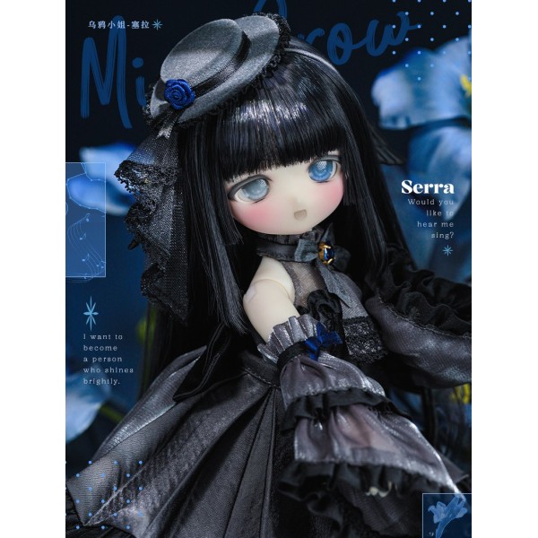 Serra-Miss Crow full-set LIMITED【TinyFox】1/6 YO-SD size angel doll BJD 28cm BJD doll