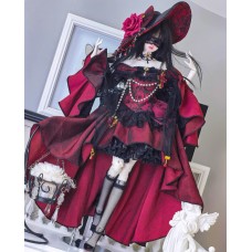 Miss black Buck doll dress LIMITED【One Sugar/一粒糖糖】BJD MSD 1/4 size girl doll outfit set