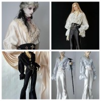 French Chic Shirt/trousers doll outift LIMITED【Sparrow's Shop】75cm SD17 BJD doll outfit