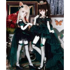 Rose Curse green doll outift LIMITED【Sidixiang/思帝乡】MSD 1/4 size girl doll dress set