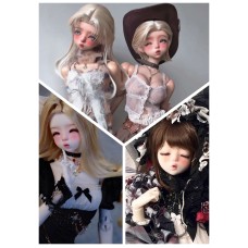 ChuChu 1/3 size doll HEAD LIMITED【兔羊棺中】BJD SD13 1/3 size girl doll head 4 styles