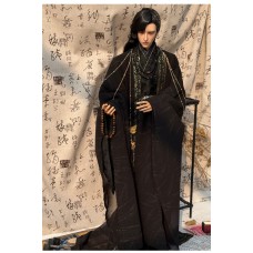 Night Silence black Hanfu doll outift LIMITED【织灵/Zhiling】75-77cm BJD doll uncle size doll outfit