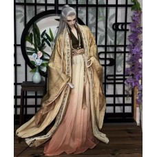 Wind Sand golden Hanfu doll outift LIMITED【Yang Shan Xue/仰山雪】70cm SD17 ID75 uncle size doll outfit