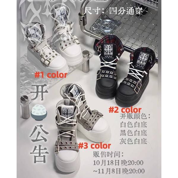 Sacred Bone shoes LIMITED【堕天使染剂】1/4 MSD BJD doll use Sacred Bone shoes LIMITED【堕天使染剂】1/4 MSD BJD doll use