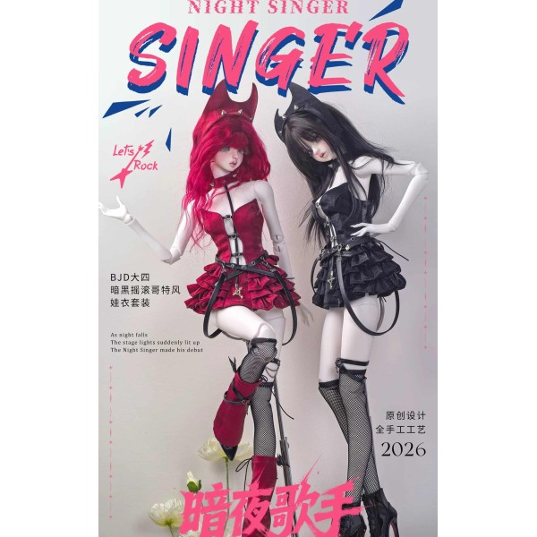 Night Singer doll outift LIMITED【August Dollhouse】MSD 1/4 girl doll outfit set