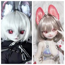 Soumi Kitty doll head LIMITED【桃茉茉自制/Taomomo】BJD 1/4 MSD boy/girl doll animal head