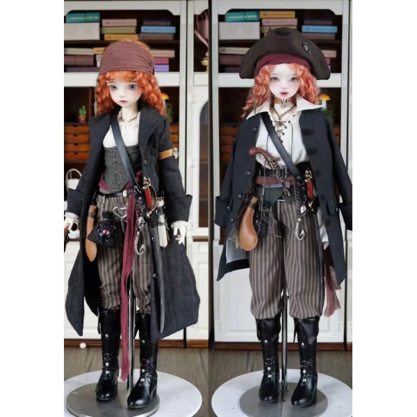 Little pirate Girl doll outift LIMITED【XiaXia handmade】MSD 1/4 size girl doll outfit set
