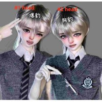 A Bao/Baobao Doll HEAD only LIMITED【Muhan/慕函自制】1/4 MSD size BJD boy doll head 43cm