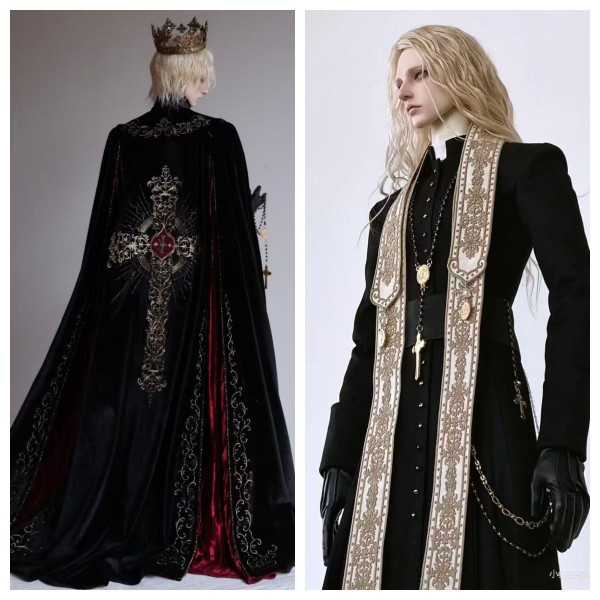 Tramonto/熔金 doll outift LIMITED【Gakee Studio】75cm ID75 BJD doll separate priest doll outfit clothes Tramonto/熔金 doll outift LIMITED【Gakee Studio】75cm ID75 BJD doll separate priest doll outfit clothes