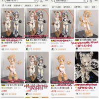 Sleeping cat doll outfit+others STOCK BJD doll/head/body/outfit HOT items LIMITED【Xianyu】1/3 1/4 1/6 BJD doll size