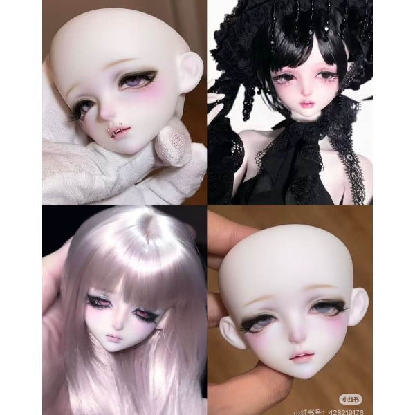 Xiaoyuan doll HEAD LIMITED【Hole selfmade】BJD MSD 1/4 size doll head Xiaoyuan doll HEAD LIMITED【Hole selfmade】BJD MSD 1/4 size doll head