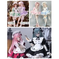 Cat Ears Maid doll outift LIMITED【柚可可YOCO】MSD 1/4 size doll BJD outfit set