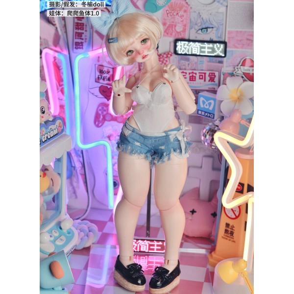 Bodysuit+jeans Plump doll outift LIMITED【Minimalism】MSD 1/4 size doll BJD outfit set