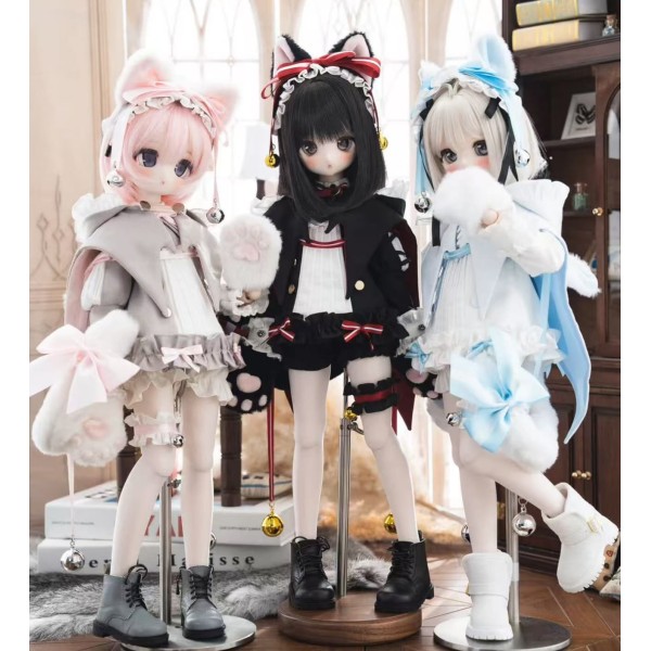 Vampire Cat doll outift LIMITED【一口三个饼】MSD 1/4 size BJD girl doll outfit set