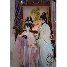 Bamboo Butterfly Hanfu doll outift LIMITED【紫幽阁/Ziyouge】MSD SD13 SD17 ID75 size doll BJD outfit set