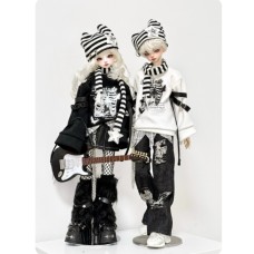 Black and White doll outift LIMITED【Fantasy Lab/幻想实验室】MSD 1/4 BJD doll outfit set
