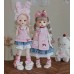 Rabbit and Strawberry doll outift LIMITED【BonBonniere】MSD YOSD Azone size doll BJD outfit set