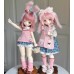 Rabbit and Strawberry doll outift LIMITED【BonBonniere】MSD YOSD Azone size doll BJD outfit set