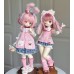 Rabbit and Strawberry doll outift LIMITED【BonBonniere】MSD YOSD Azone size doll BJD outfit set