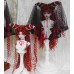 Red Witch styled doll Wig LIMITED【Half Ten/一半十】SD17 SD13 MSD 1/3 1/4 size doll wig