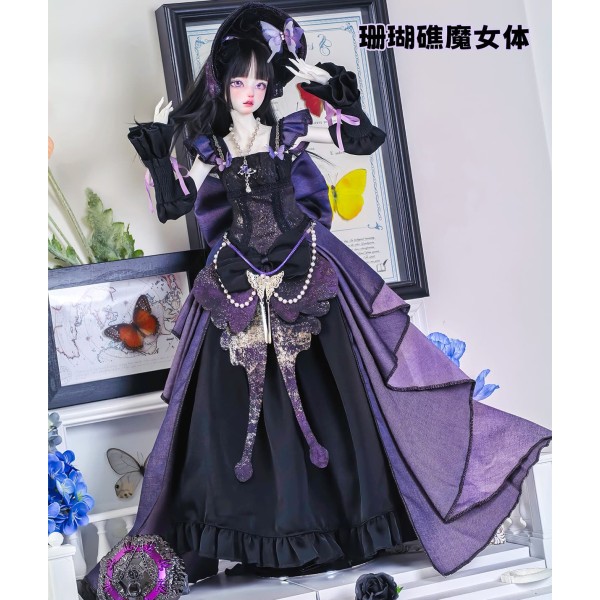 Purple Dream Butterfly doll outift LIMITED【一栗糖糖】MSD 1/4 size doll BJD outfit set