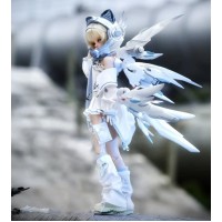 【STOCK】White mechanical doll wings LIMITED【Wanxing/顽形工作室】BJD MSD 1/4 size doll use