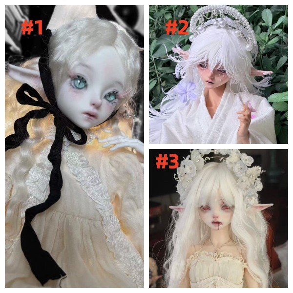Elf 3 styles Doll HEAD LIMITED【猫与人偶HAD】1/4 MSD size BJD fairy doll head 43cm