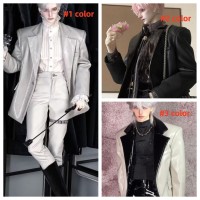 Leather suit separate clothes LIMITED【Miryes/镜夜行】uncle size BJD doll outfit ID75 AM77