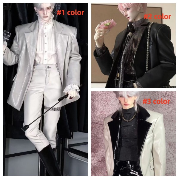 Leather suit separate clothes LIMITED【Miryes/镜夜行】uncle size BJD doll outfit ID75 AM77 Leather suit separate clothes LIMITED【Miryes/镜夜行】uncle size BJD doll outfit ID75 AM77