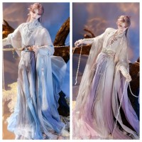 Caixiao-SP Hanfu doll outift LIMITED【宿雪莲歌/Snow Lotus】MSD SD17 ID75 boy doll BJD outfit set