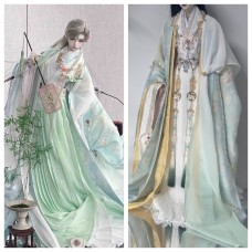 Lanyujian Hanfu doll outift LIMITED【晚夜微雨】73cm 75cm boy doll BJD outfit set