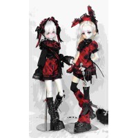 Devil Bunny doll outift LIMITED【小荔茶屋/Lychee House】BJD MSD 1/4 size doll outfit set