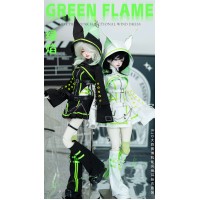 Green Flame doll outift LIMITED【AD/August Dream】BJD MSD 1/4 size doll outfit set