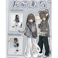 Grey Letter doll outift LIMITED【Fantasy Lab】BJD MSD YOSD 1/4 1/6 Azone size doll outfit set