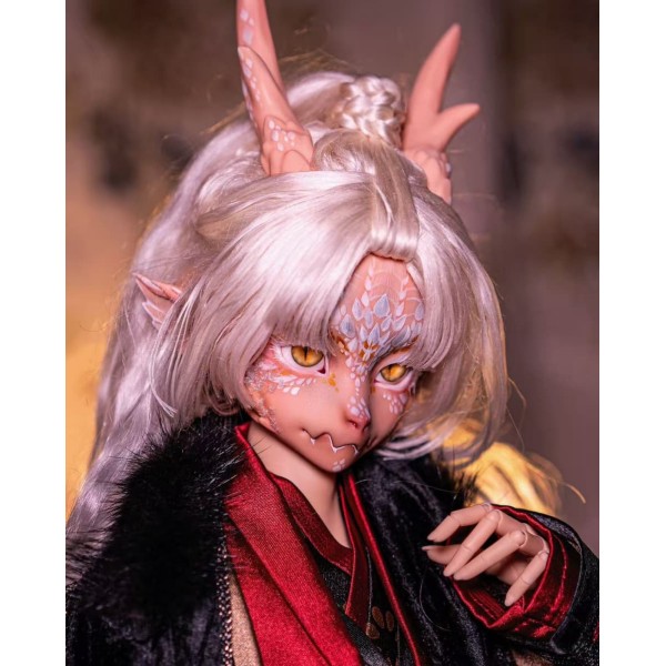 Little Dragon Doll HEAD only LIMITED【KuKuDoll】1/4 MSD size BJD boy doll head 43cm